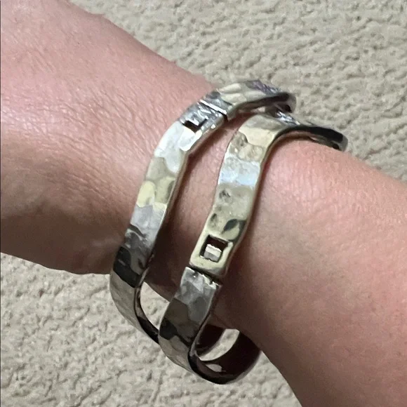 Elegant Lot of Silver Bangle Sets - Picture 6 of 8